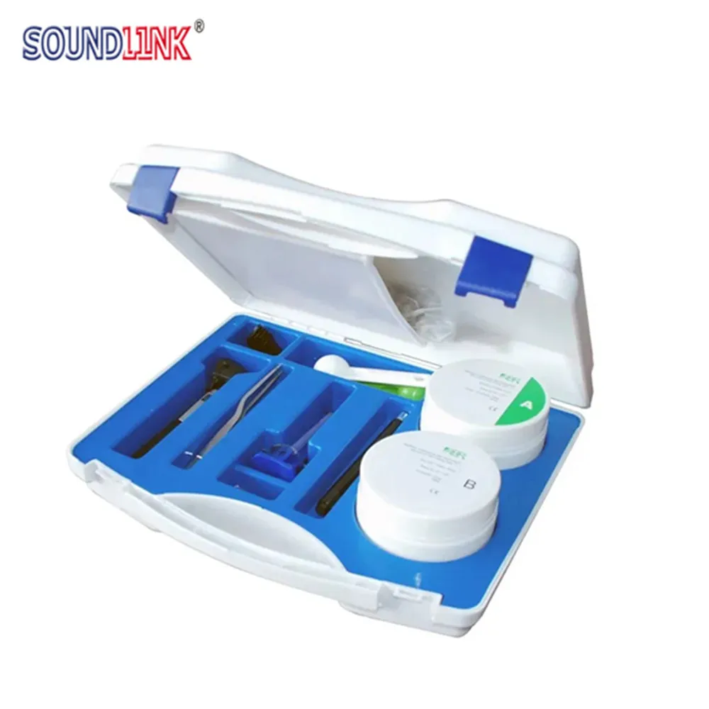 Soundlink Ear Impression Taking Kit ABR Impression Material Otoscope Syringe Ear Light Tweezers Impression Foam Earplugs