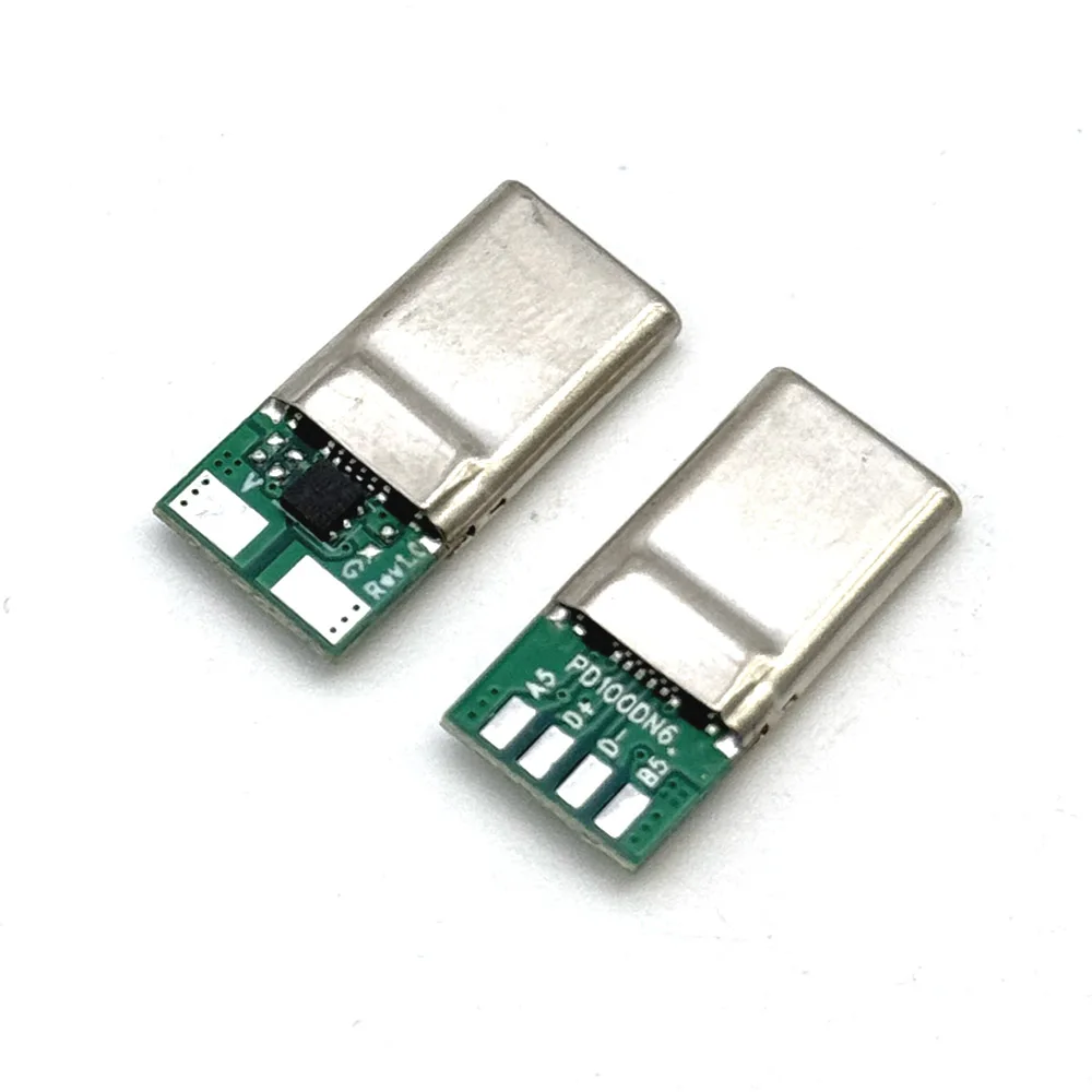 USB 3.1 Type C Connector Plug 16 Pin High frequency version with PD 240W High Speed Transmission Super Fast Charging Port DIY