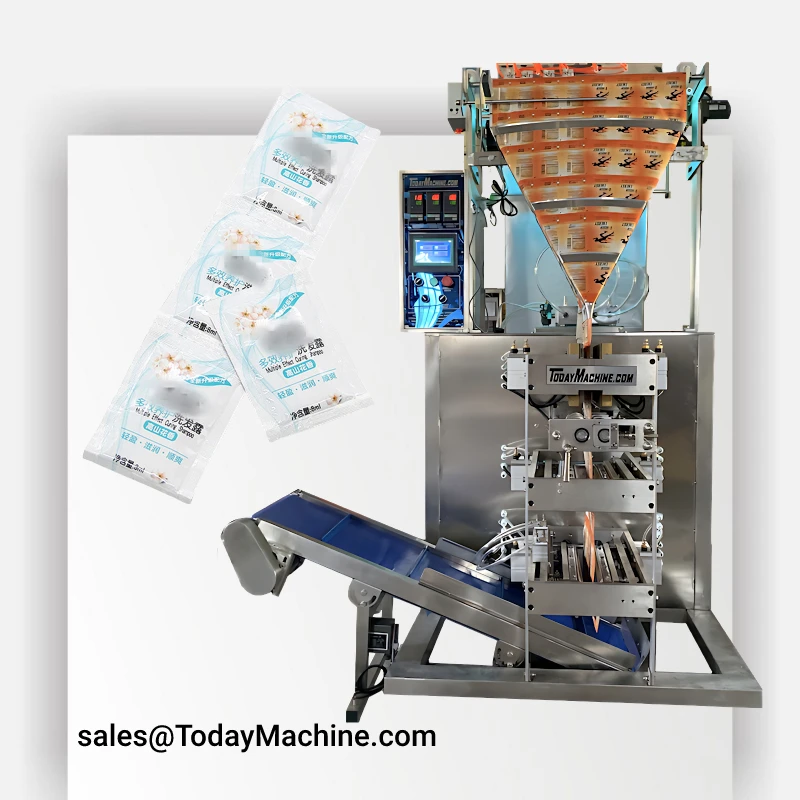 Automatic 4 side sealing packaging fruit powder sachet machine multi lane supplement powder packing sachet filling machine