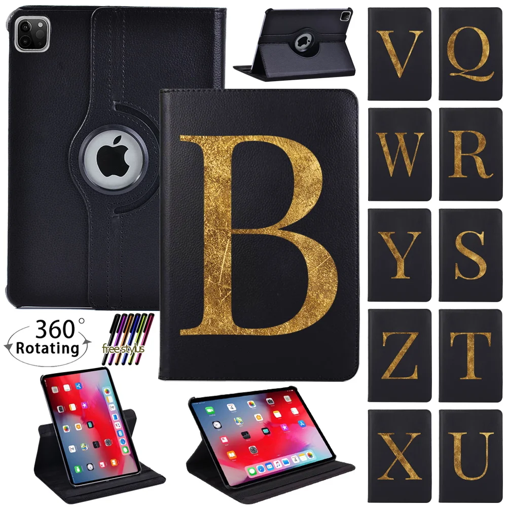 

Cover for IPad Air 5 10.9 2022/Pro 9.7"/Pro 10.5" 360 Rotating Pu Leather Flip Stand Tablet Case for Air 3rd 10.5/Air 4th 10.9