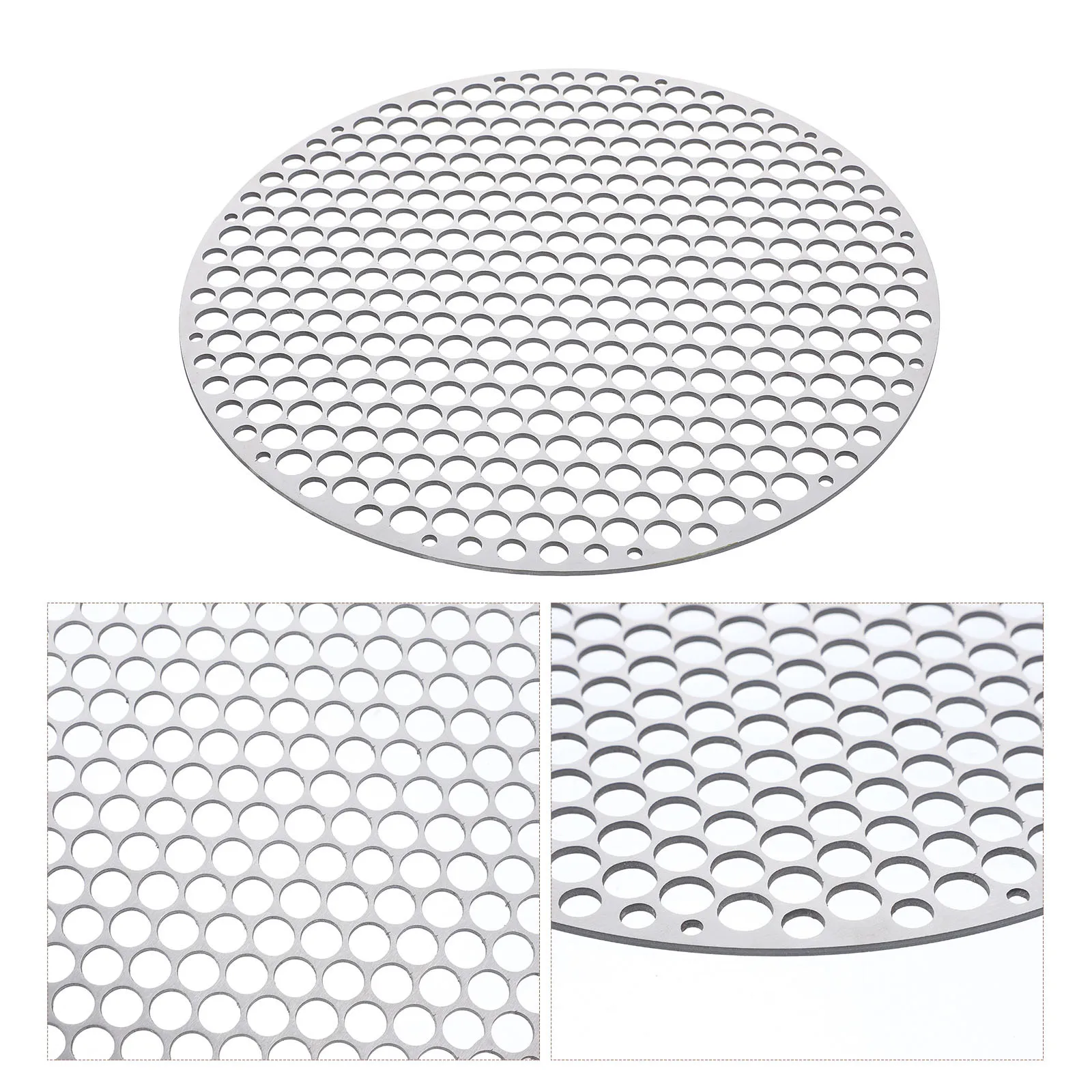 

Round Grill Net Made of Premium Stainless Steel for Safe Easy Carrying Storage Ideal for Burgers Poultry Steaks Sausages Camping