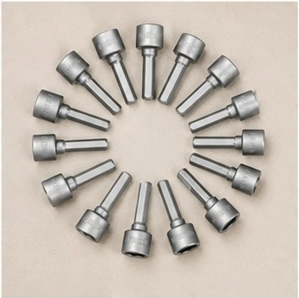 14Pcs Hexagon Bit Socket Set 3 16 Inch 5Mm 5 5Mm 6Mm 7Mm 8Mm 10Mm 12Mm Nut Driver Adapter Drill Screwdriver Bits for Household