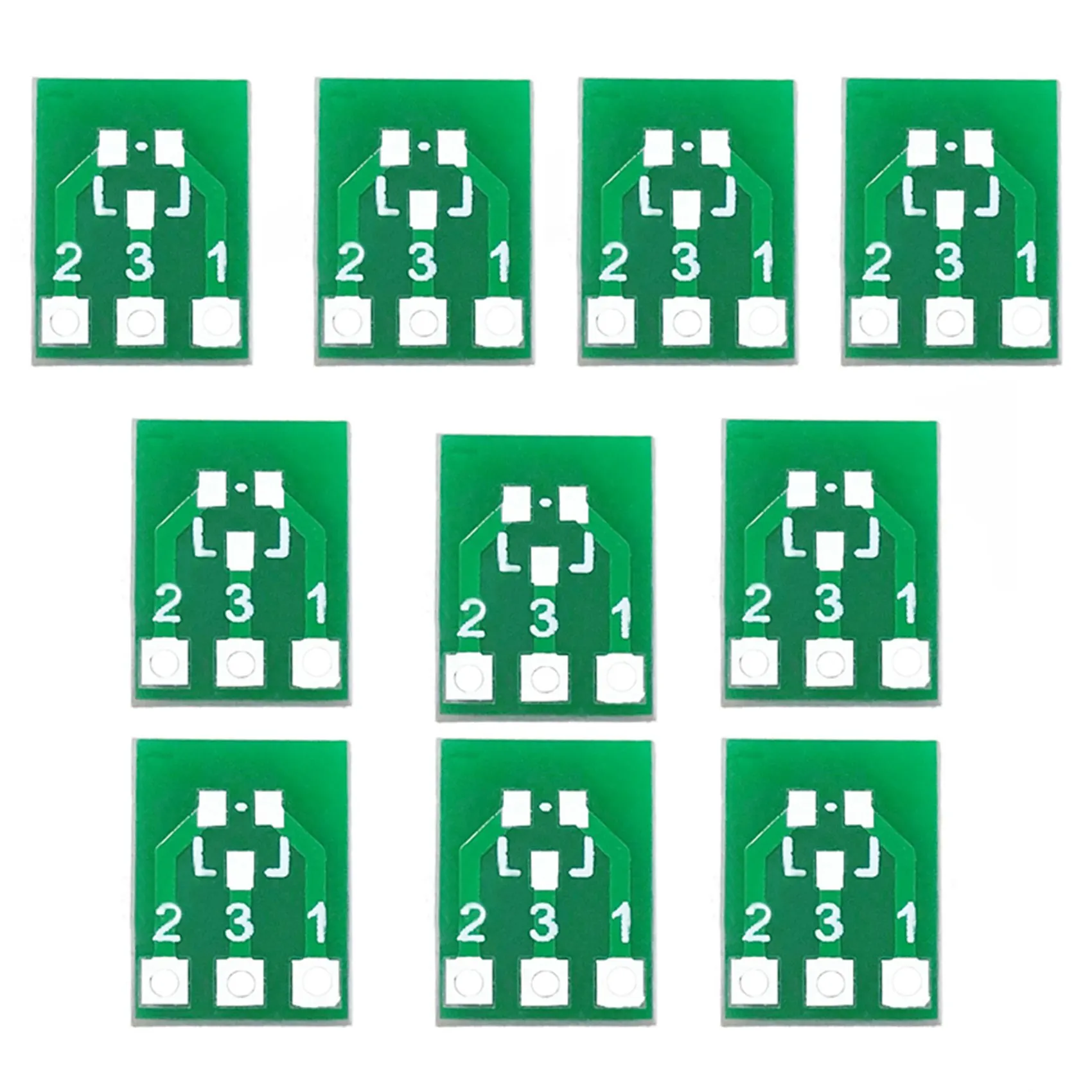 B50C 100PCS SOT23 SOT23-3 Turn SIP3 Double-Side SMD Turn to DIP Adapter Converter Plate SOT SIP IC Socket PCB Board DIY Kit