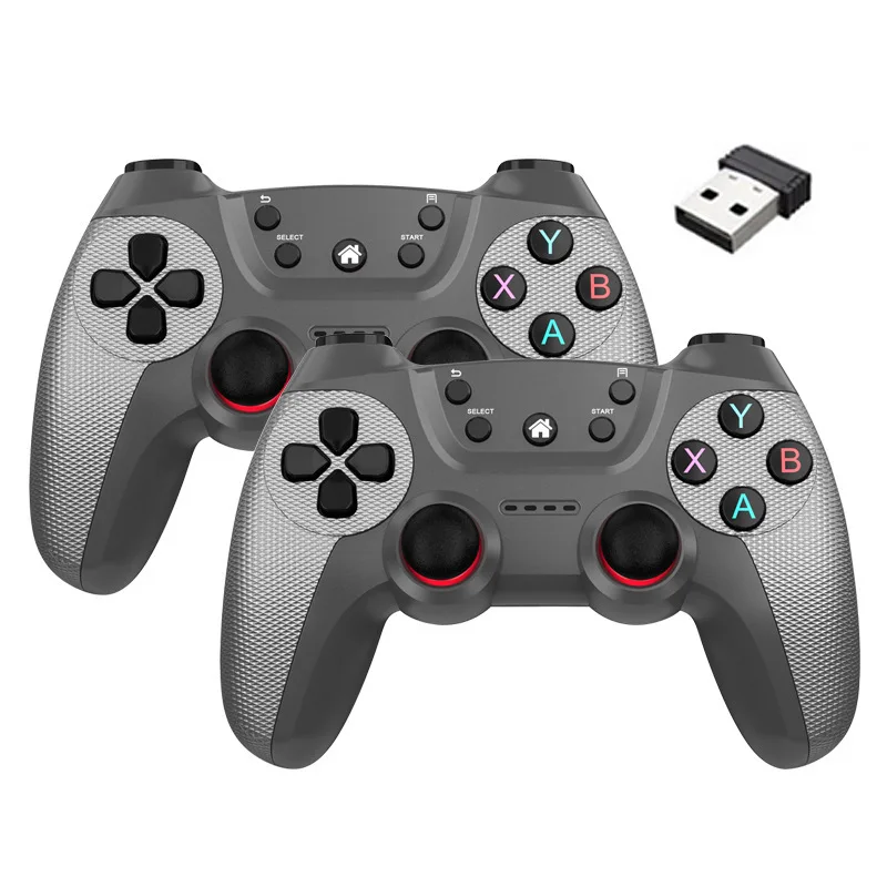 1 Pair Wireless Game Controller Twin Joystick Gamepad for PC Android TV