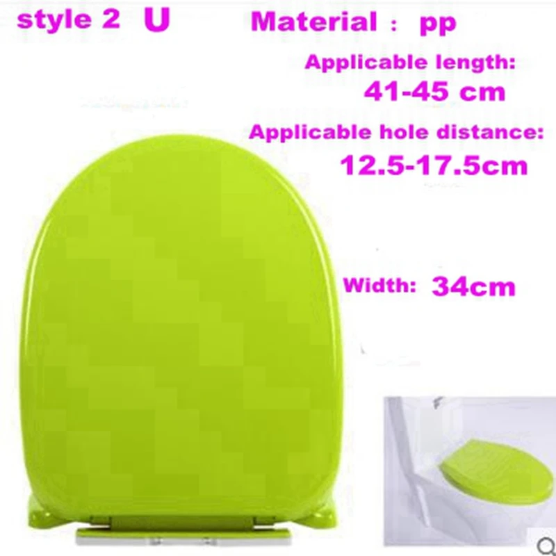 colour Toilet lid general thickening toilet seat closet lid slow down toilet lid type U V O old style