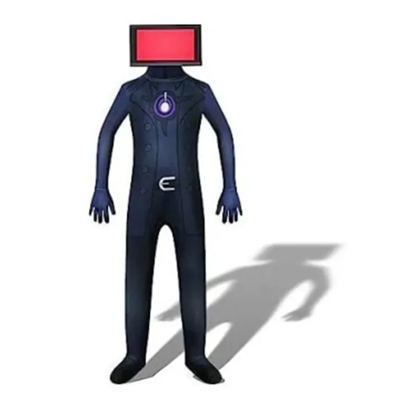 Kids Skibidi T-Toilet Cosplay Costume TV Man Camera Man Costume Game Audio Man Monitor Man Halloween Jumpsuit Party Costumes