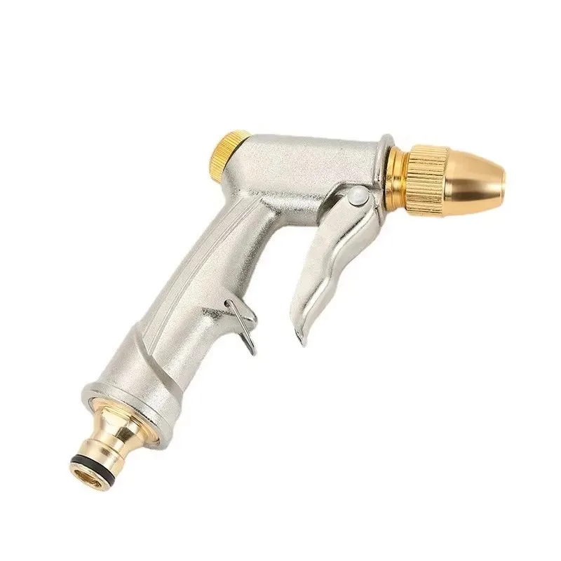 غسيل السيارات البخاخ رش فوهة نحاسية خرطوم حديقة الأنابيب الحديقة لأداة غسيل السيارات بنادق المياه ارتفاع ضغط بندقية رذاذ الماء المعادن