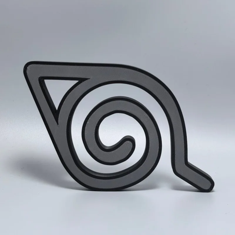 

New NARUTO 3D Logo Stand Anime Peripheral Figure Model Ornaments Konohagakure Badge Logo Cosplay Character Exhibition Decoration