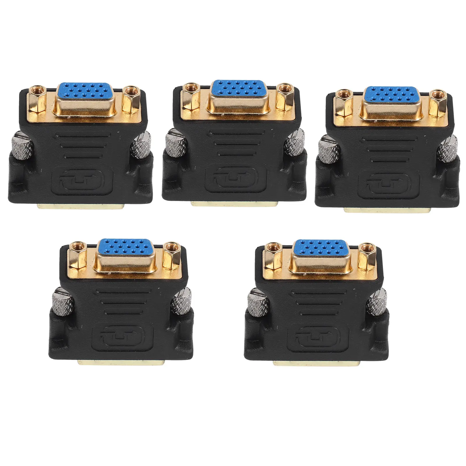 5Pcs Dvi To Vga Con…