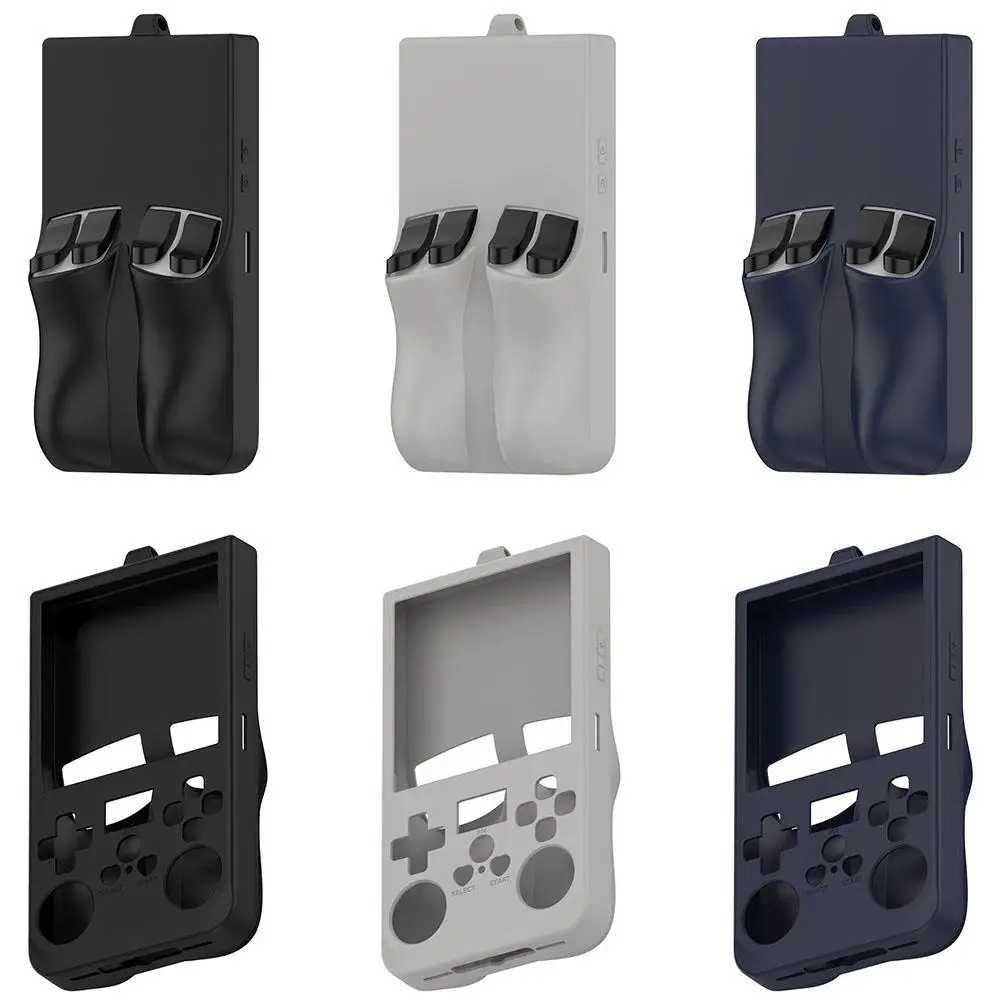 

Silicone Protective Case for R36 MAX Gaming Console Simple Solid Color Anti-Scratch Drop Protection Cover T8W9