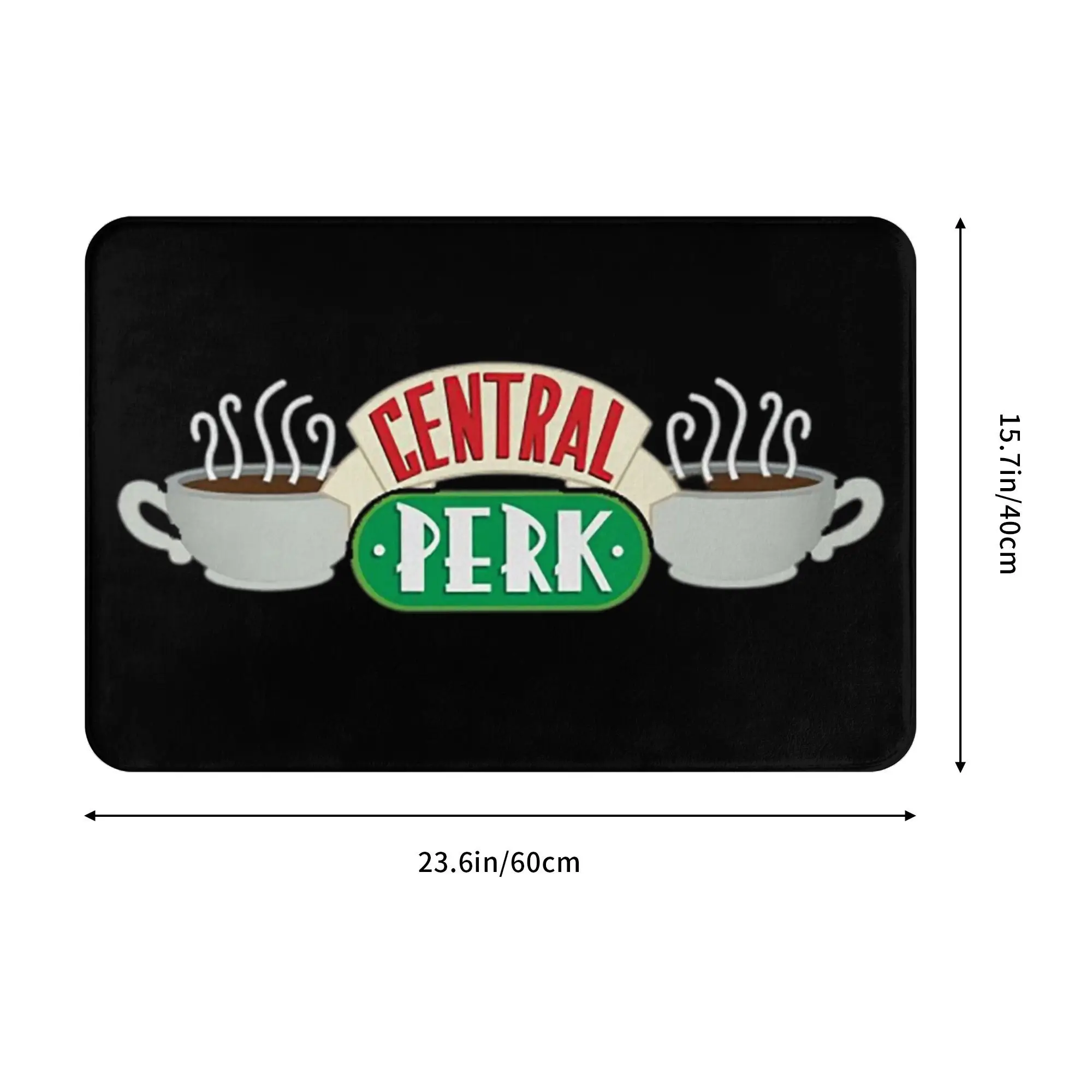 Classic Cotton Central-Perk Friends Tv Show Anti-slip Doormat Floor Mat Dust-proo Carpet Rug for Kitchen Home Footpad Mats