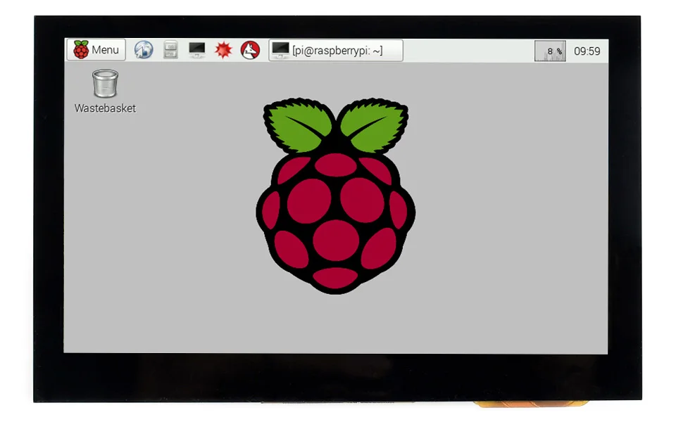 شاشة Raspberry Pi 4.3 بوصة DSI MIPI 800x480 4.3 بوصة شاشة لمس سعوية IPS تعمل باللمس LCD لـ Pi 5/4B/3B+/3A+/3B/2B/B+/A+