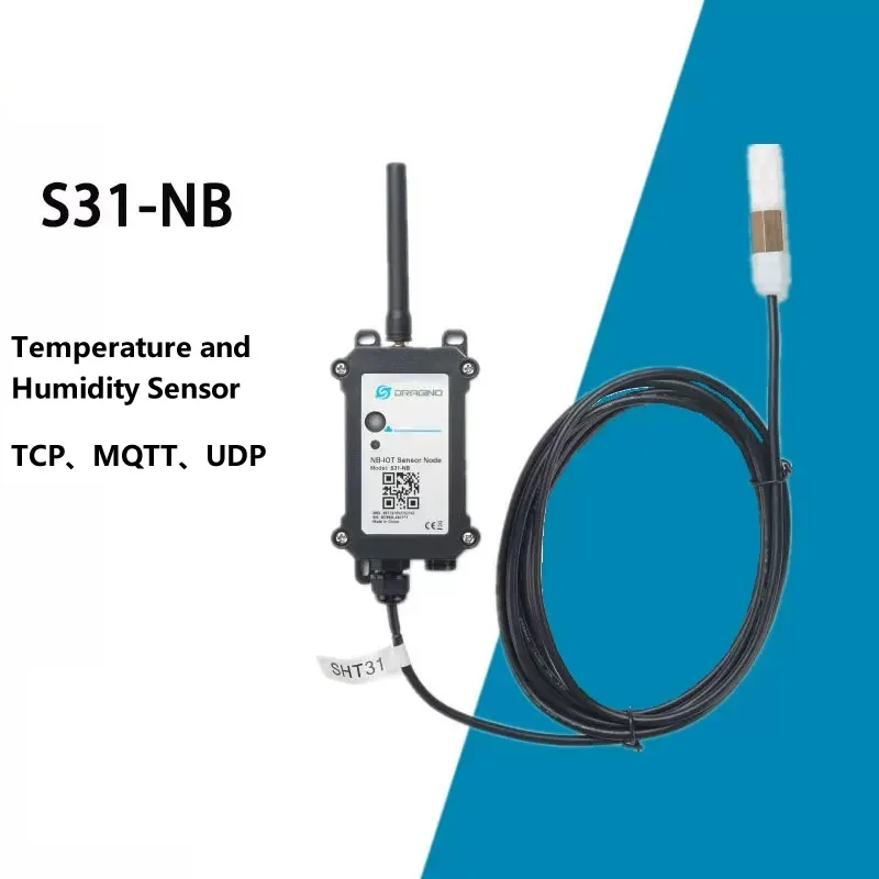 

S31-NB NB-IoT Outdoor Temperature and Humidity Sensor Internet of Things Support TCP, MQTT, UDP