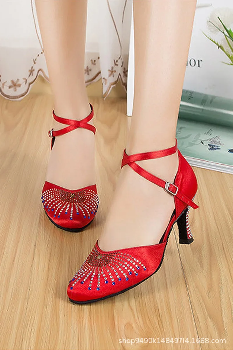 

Ladies Latin dance shoes, high heels, adult dance shoes, social dance shoes, square dance shoes, sandals, soft soled dance shoes