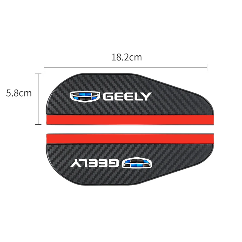2 PCS Carbon Fiber Car Rearview Mirror Rain Cover for Geely geometry C Emgrand Gc6 Gx3 Ec7 Atlas Coolray Cross NL3 X6 GS Accesso