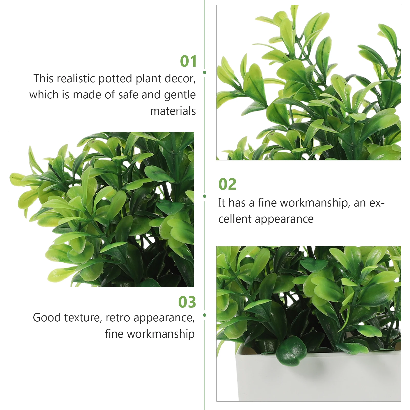 

4pcs Simulated Potted Artificial Fake Small Bonsai for Indoor Office Home Decor Fake Plant Desktop Ornament No Maintenance