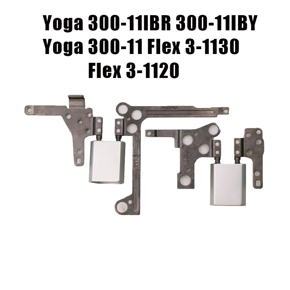 Bisagra LCD para portátil 5H50J08417, izquierda y derecha, para Lenovo Yoga 300-11IBR 300-11IBY Yoga 300-11 Flex 3-1130 Flex 3-1120 con goma, nueva