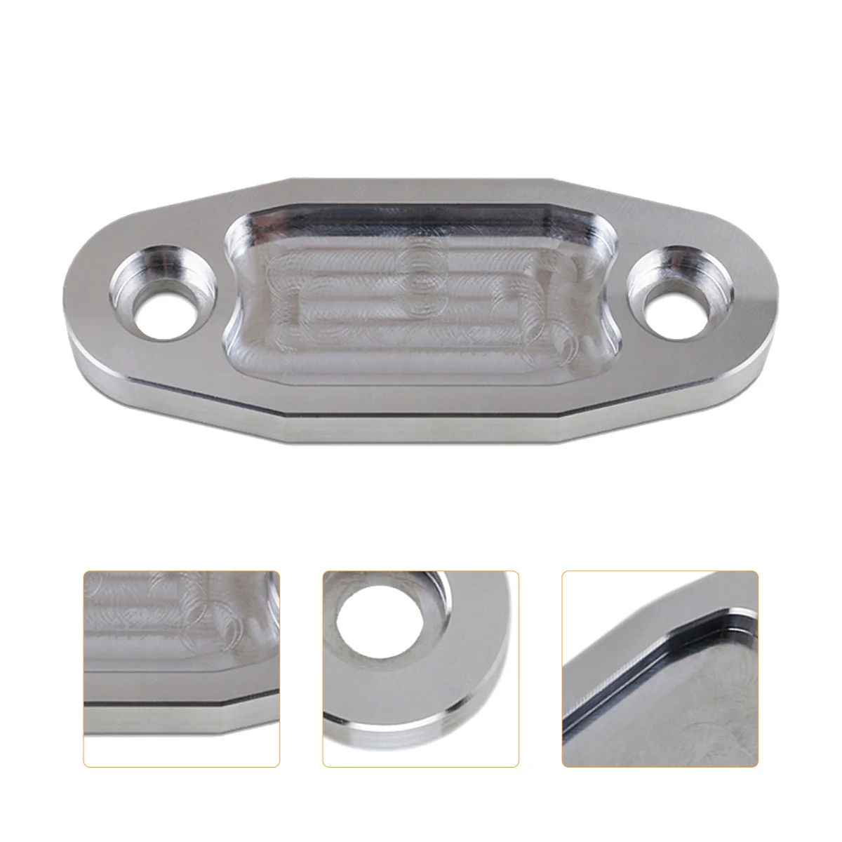 

Billet Fuel Pump Plate Aluminum Alloy Replacement For Car Engine Fuel Pump Block Auto Accessory Mechanical Mounting Oil Port