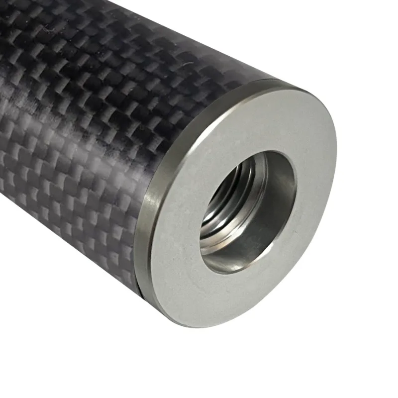 High Quality Diameter 32mm 5/8 X 11 Thread 10-60cm CarbonFiber Pole Antenna Extend Section Pole Surveying Pole GPS Extension Rod