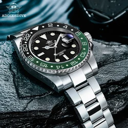 ADDIESDIVE Hot Selling Sapphire Men's Watch Ceramic Bezel 41mm 20ATM Water Resistant Steel NH35 Automatic Mens Dive Watch Reloj