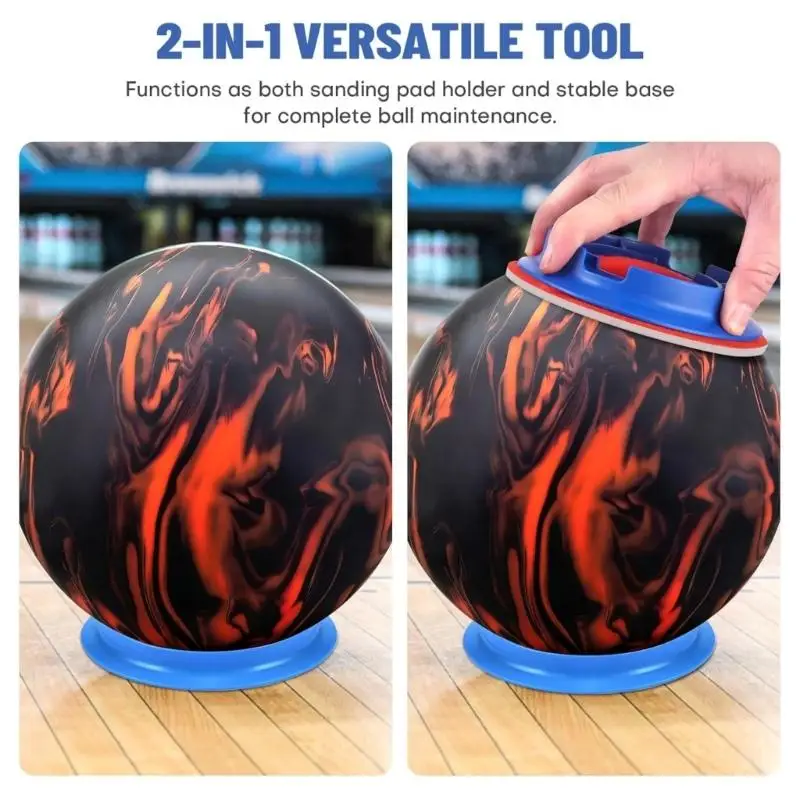 Professional Bowling Ball Sanding Pad Holder Upgrades for Precise Surfaces Maintenance & Secure Grip During Polishing D2RD