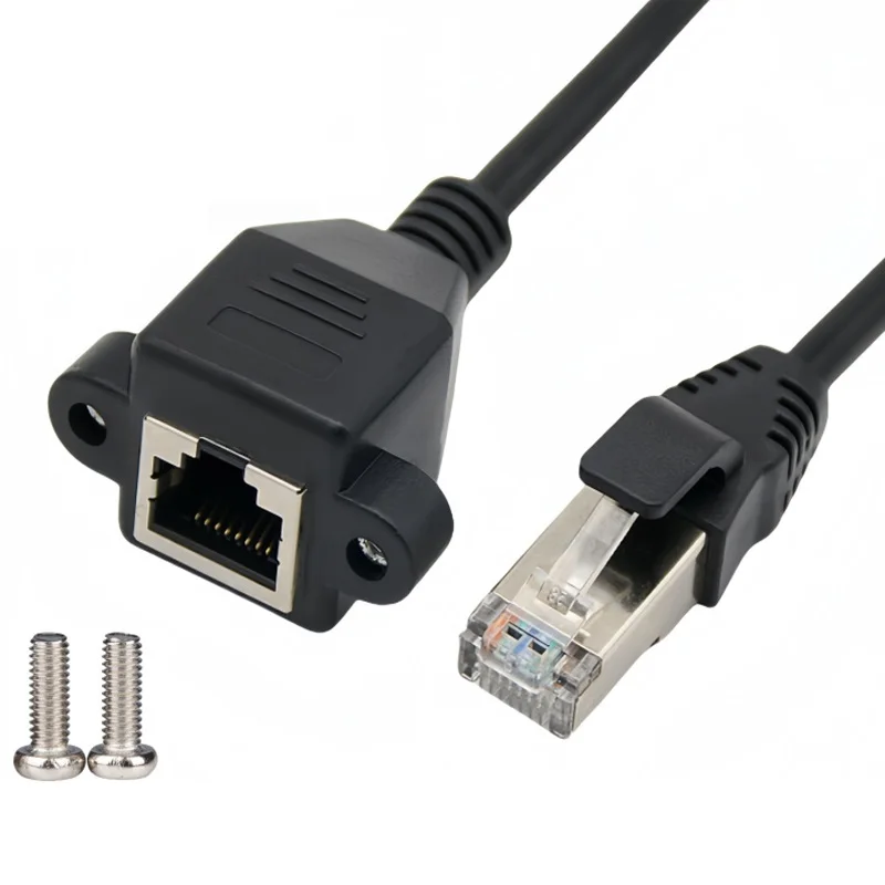 0.3m RJ45 Cable RJ45 Male to Female Cable 8Pin RJ45 100M/1000M Cat5e Cat6e cable Ethernet LAN Network Extension Cable