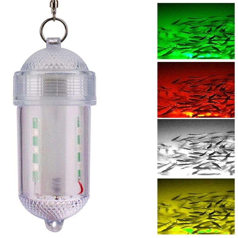 Super Bright LED Underwater Fishing Light 12 LED Night Fishing Light Fish Gathering Underwater Attracting Fish Lamp