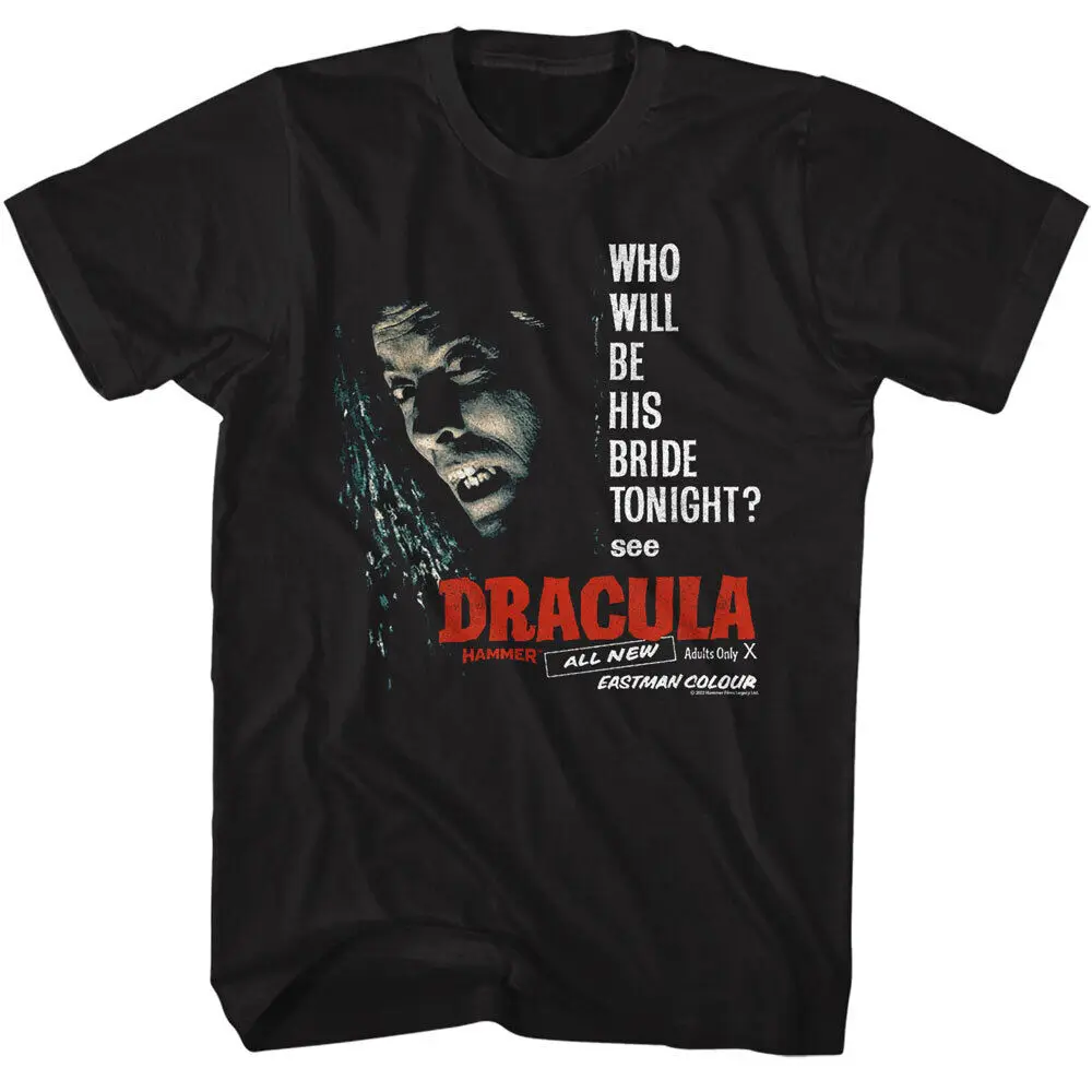 Hammer Horror Movie Dracula Who Will Be His Bride Tonight Men's T Shirt