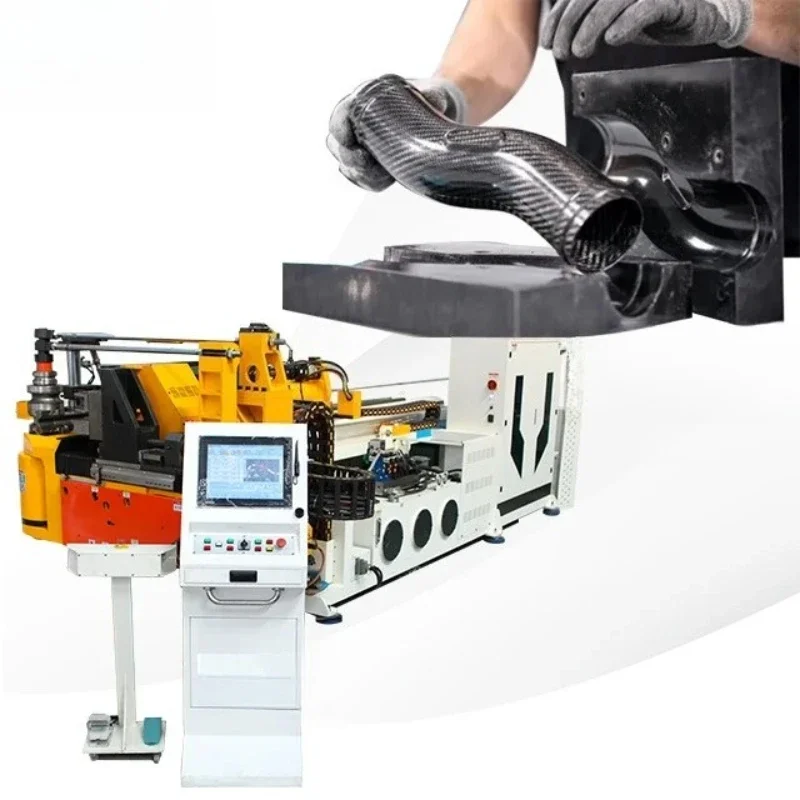 90CNC 6A MS CNC Tube Bending Machine Iron Tube Square Tubing Bender With Motor for Aluminum and Stainless Steel Brass Tube Pipes