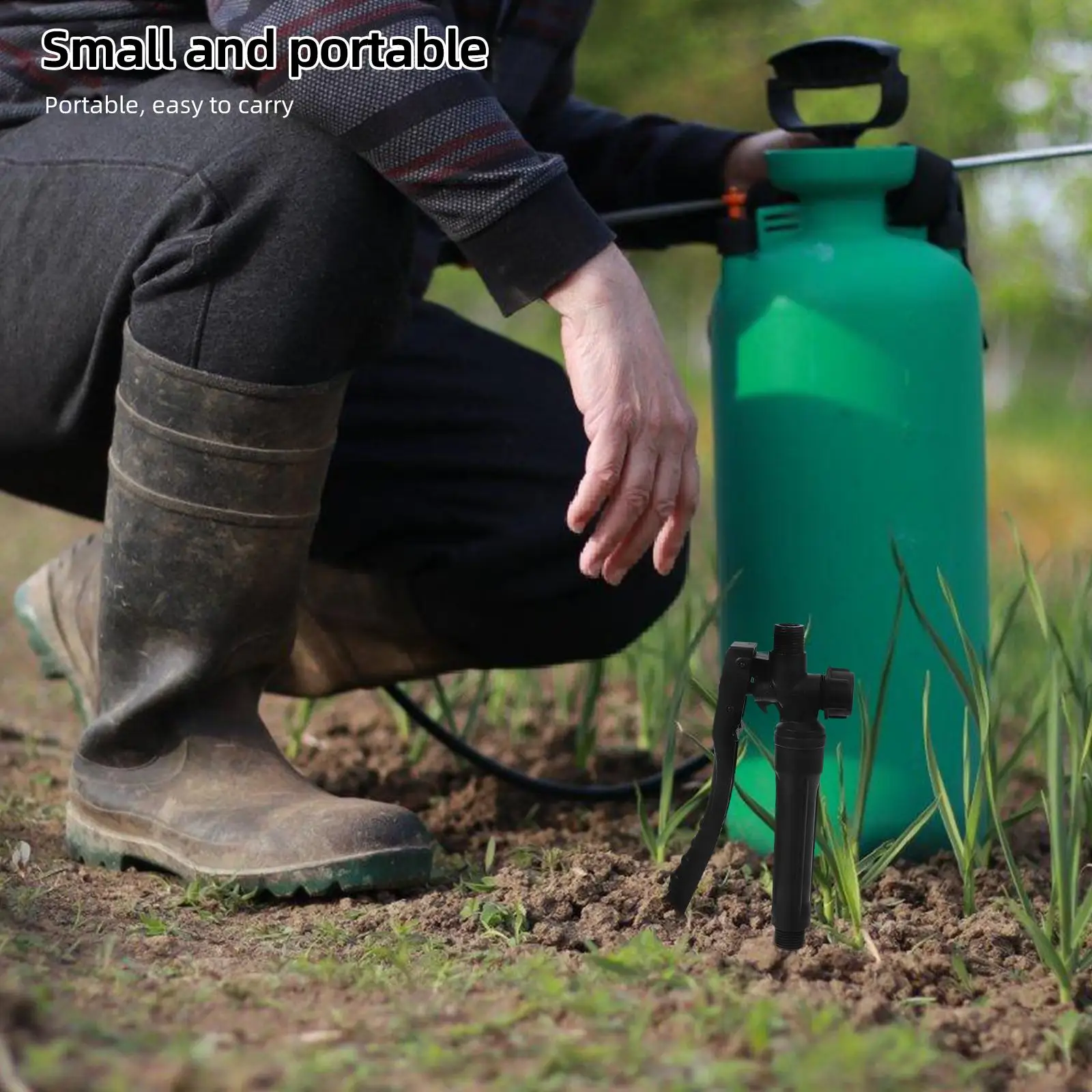 3 Pcs Sprayer Handle Trigger Replacement Wand for Black Pump Garden Durable PP Plastic Ergonomic Design Easy Installation