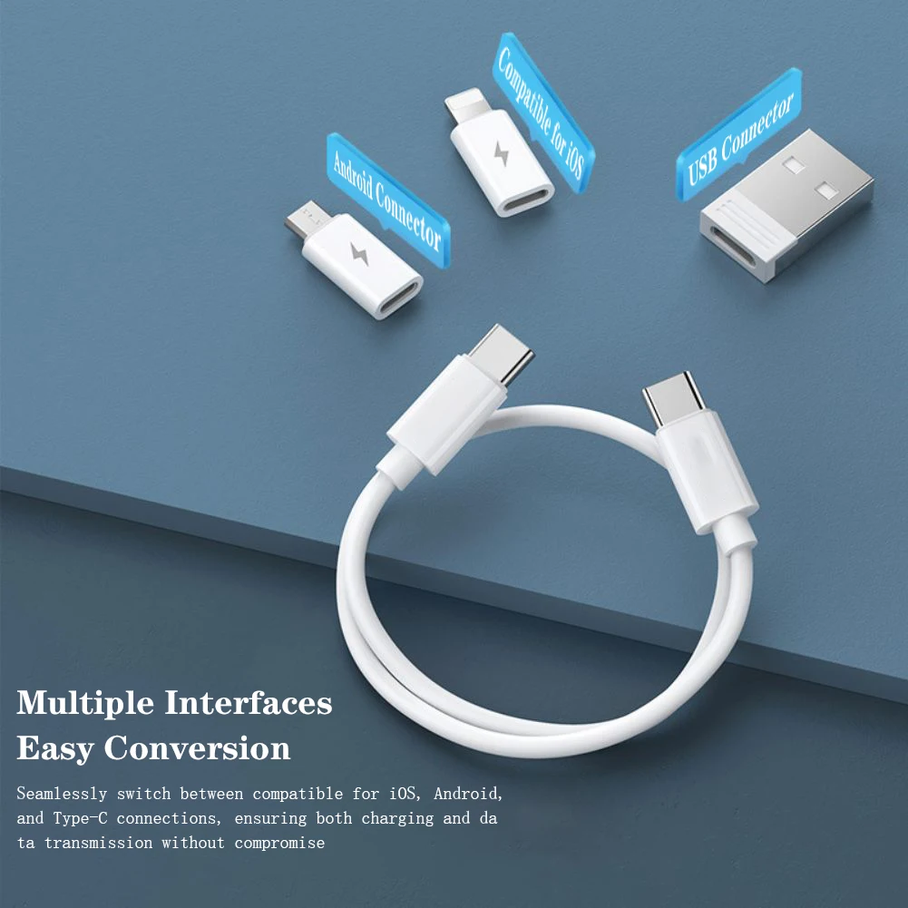 RC-190 60w usb c adapter kit mit usb konverter adapter kurz typ c kabel karte pin speicher box enthält sim karten halter