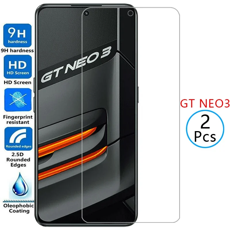 Protecteur d'écran en verre trempé pour Realme GT Neo3, film de protection, 150W