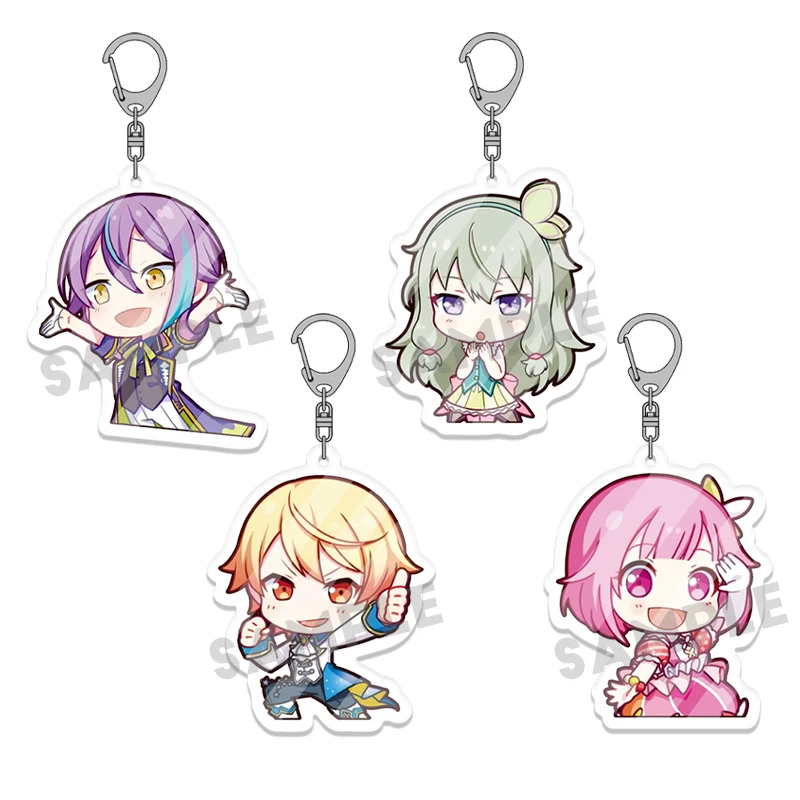 5pcs Anime Characters Acrylic Keychain Set, Gift for Cosplayers