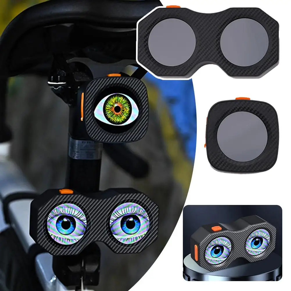 

Car Taillight Led Dynamic Devil Eyes Light, Multi-color Modes & Light Display, Waterproof Usb Rechargeable For Car And Bicy A6s7