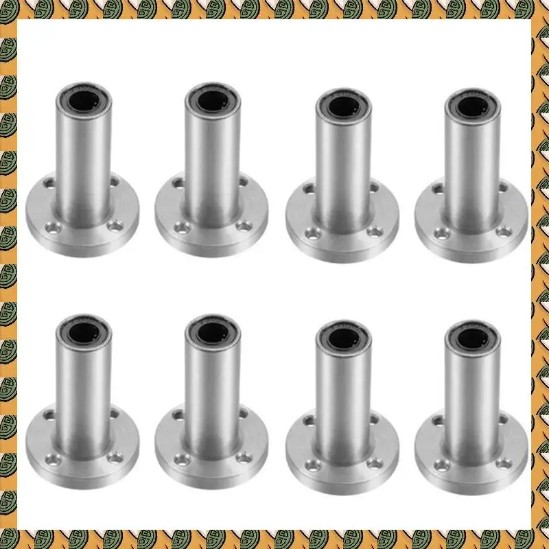 

A77I 8PCS 8Mm LMF8LUU Long Type Round Flange Coupling Linear Motion Bearing,CNC Parts Slide