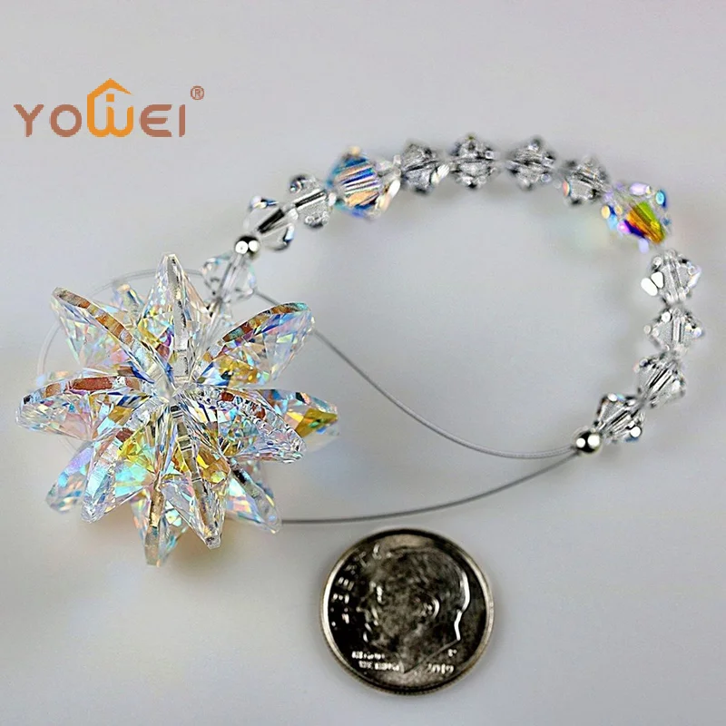 Latest Fashion Colorful Crystal Suncatcher Prism Ornament Rainbow Maker Window Hanging Decor Home Christmas Decoration Gift