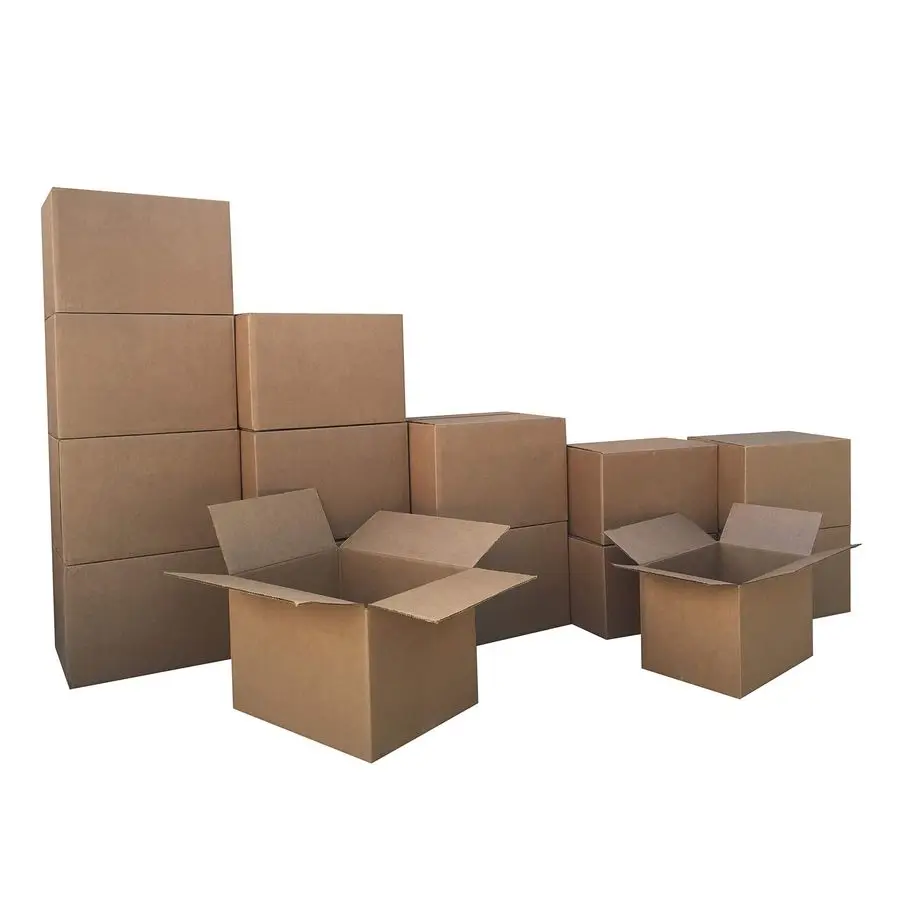 

Moving Boxes Kit, Small and Medium Cardboard Box Combo, 15 Pack, Assorted, Brown