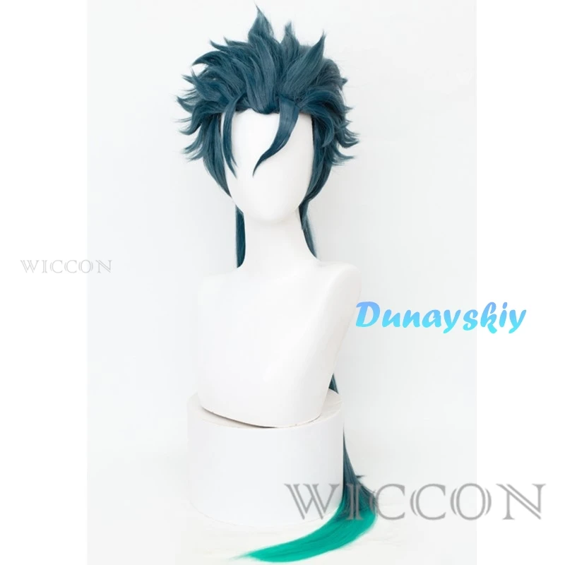 Wuthering Waves JiYan Cosplay Wig Green Long Hair Rover Chixia Sanhua Wig Midnight Rangers General Jinzhou Jue Wig For Women Men