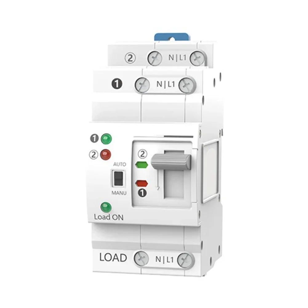 

ATS Dual Power Automatic Electrical Transfer Switch 2P 63A 220V For Generator Transfer Power Supplies