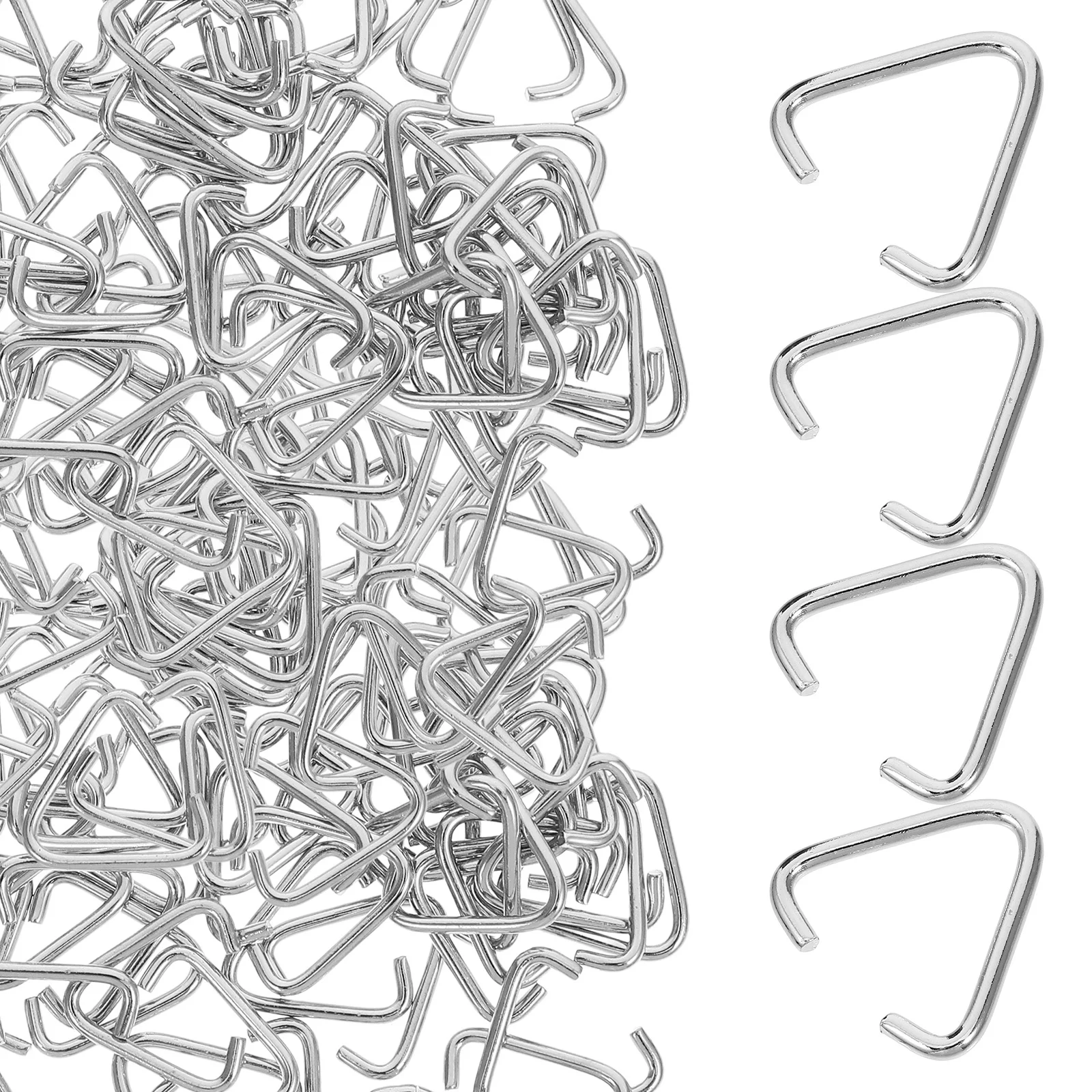 

100Pcs Triangle Open Jump Rings Easy Use Iron Jewelry Making Keychain Pendant Clasps Durable Modern Design Triangle Jump Rings