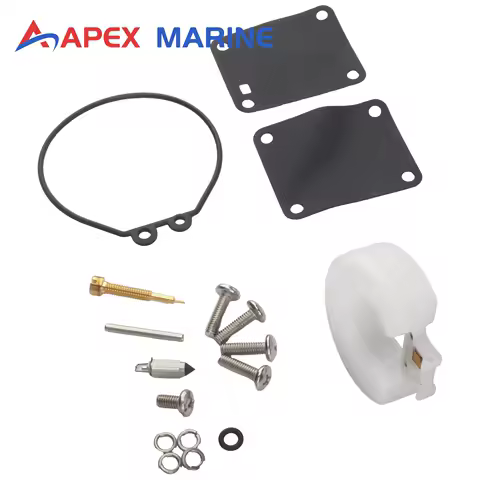 6N0-W0093 Carburetor Rebuild Kit for Yamaha Marine Outboard Motor 2-Stroke 6 8 HP Boat Engine Part Replacement 6N0-W0093 -00 -01