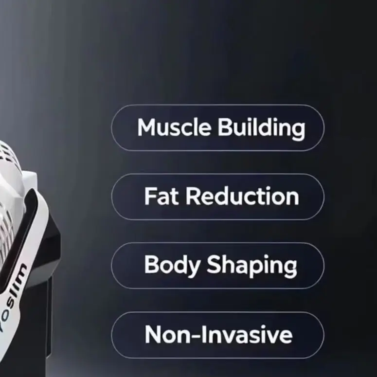 MYOslim 6500W Electromagnetic Body Sculpt Machine HI‑EMT Fat Reduction Body Contouring Pelvic Cushion Weight Loss Beauty Machine