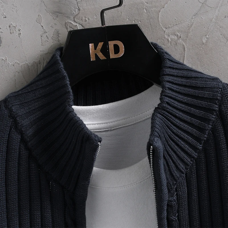 Streetwear Cardigan Men's Clothing Sweater For Men Spring Men's Sweat-shirt Knit Autumn Fashion Casual Hombre Warm Solid Male