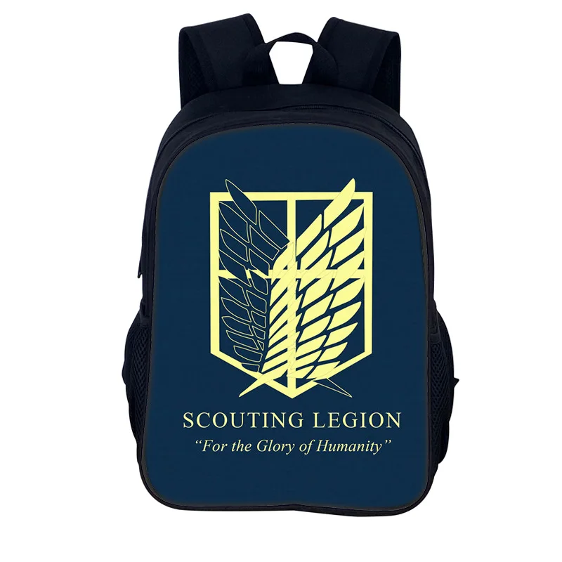 

Attack On Titan Cartoon School Backpack for Boy Girl,Anime Game Child Bags for School ,Light Weight School Bags for Kindergarten