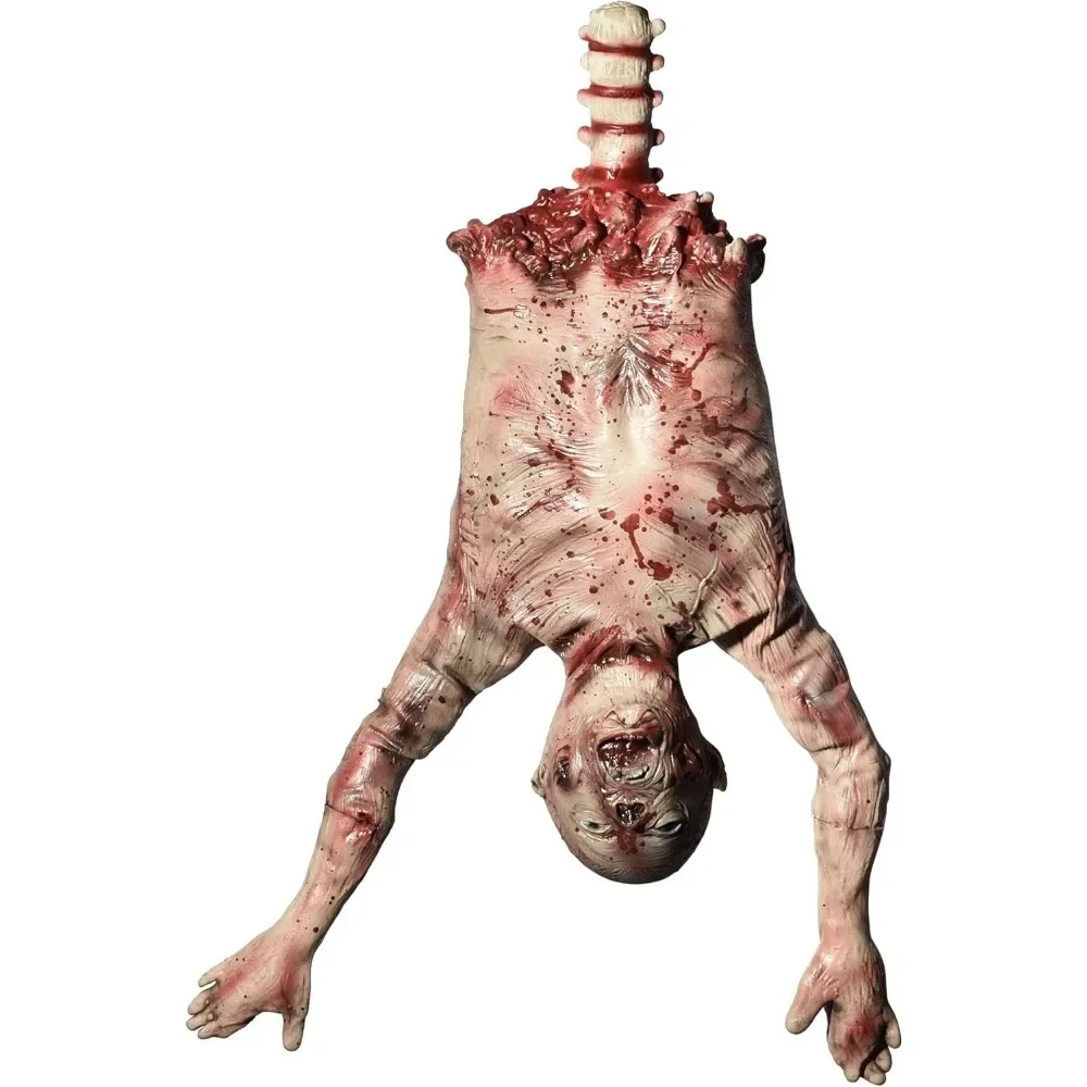 

AW 37" Halloween Half Body Prop Skinned Hanging Corpse Torso Haunted House Party Indoor Outdoor Decoration 2024