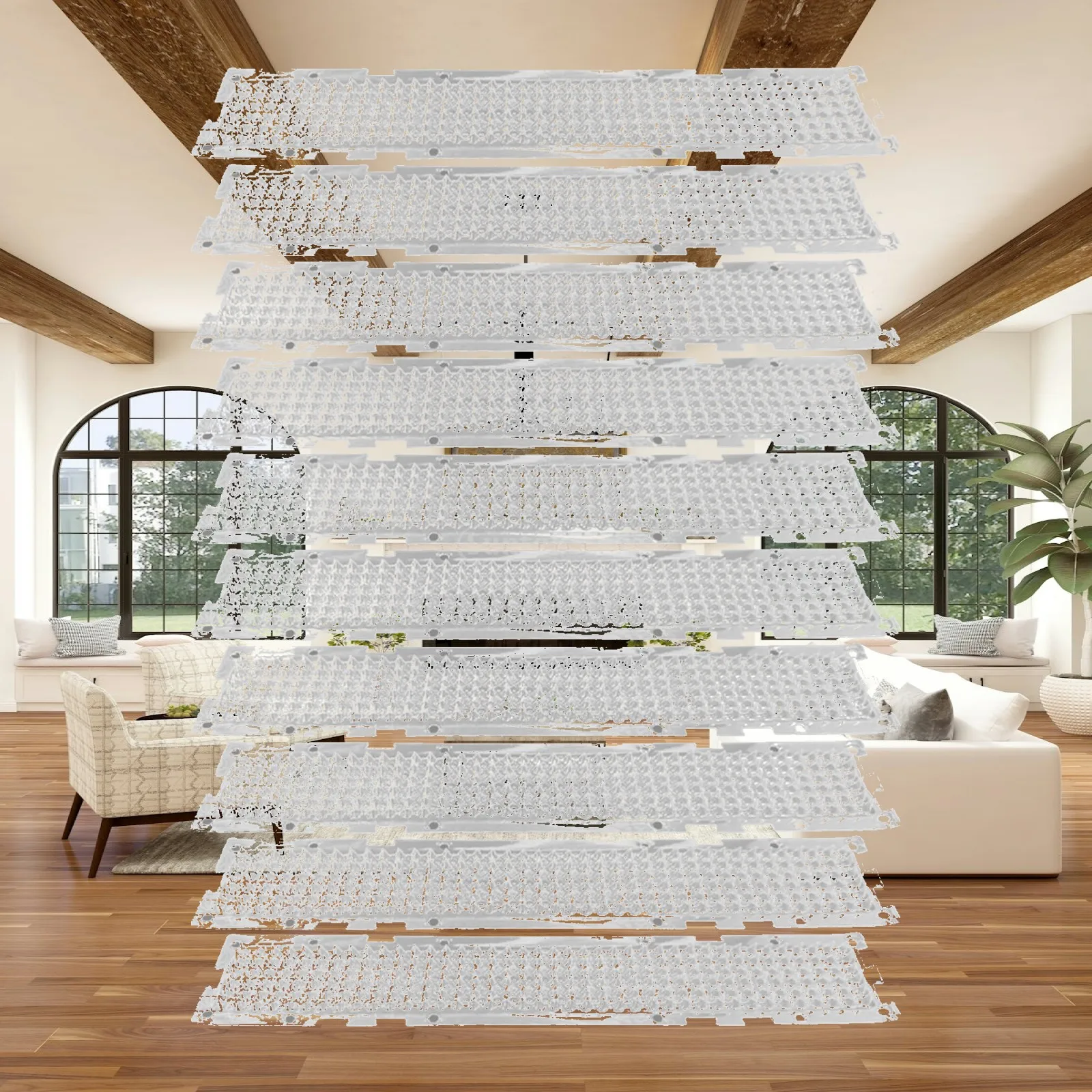 10x Cat Deterrent Mats Cat Scat Mats Thorn Pad Easy to Use Clear Lightweight Furniture Protector for Lawn Flower Bed Outdoor