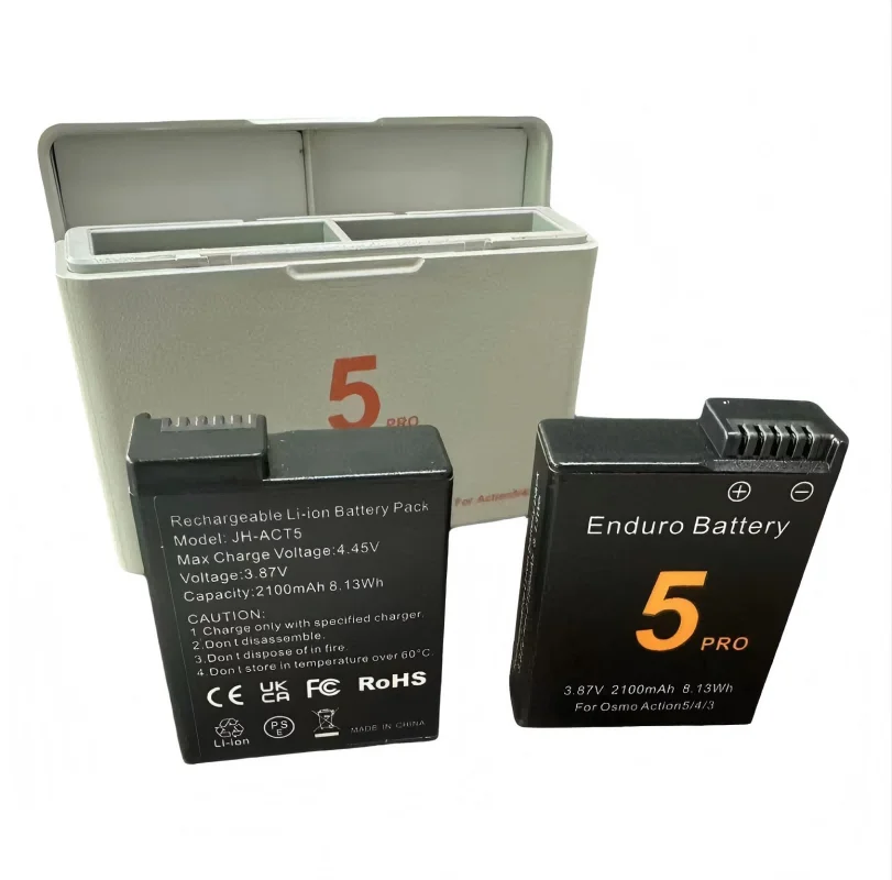 

Battery kits suitable for DJI Osmo Action 5 Pro, Action 5, Action 4, and Action 3 sport cameras