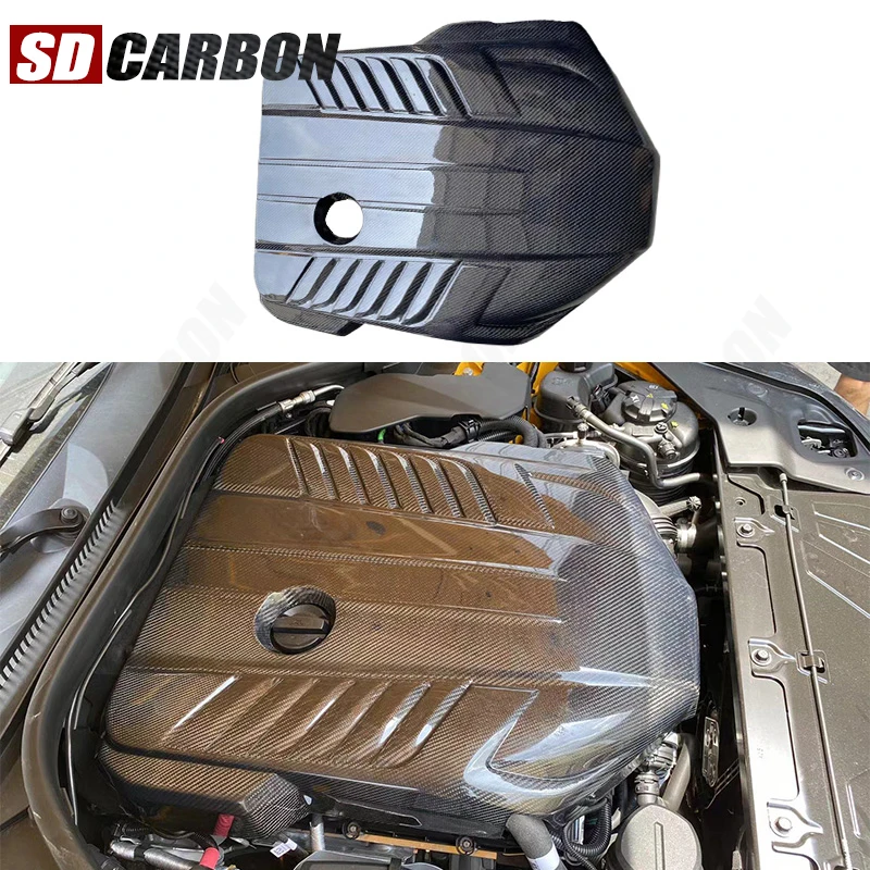 

For Toyota Supra GR A90 A91 MK5 3.0T V6 Carbon fiber engine hood Replacement installation engine hood cover plate Car Accessorie