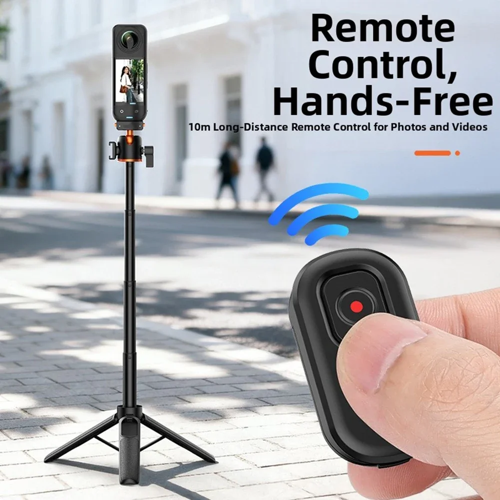 For Insta360X5 Magnetic Selfie Tripod With Bluetooth-compatible Remote Versatile Portable Selfie Stand Tripod Holder For Outdoor