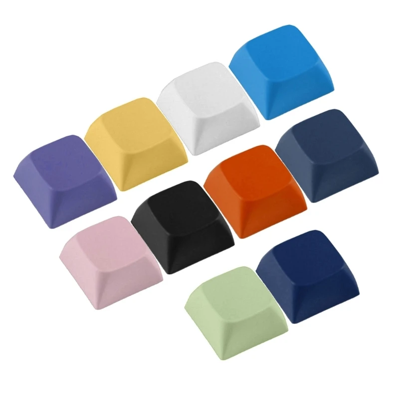 10Pcs 1U XDA2 Keycaps Blank Multicolor Keycap for Customized Keyboard Dropship